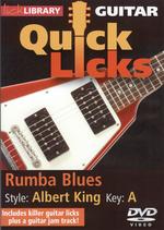 Quick Licks Albert King Rumba Blues Dvd Sheet Music Songbook