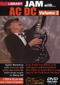 Ac/dc Jam With Vol 2 Lick Library Dvds/cd Sheet Music Songbook