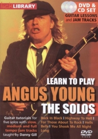 Angus Young Learn To Play The Solos Lick Lib Dvd Sheet Music Songbook