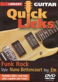 Quick Licks Nuno Bettencourt Funk Rock Dvd Sheet Music Songbook