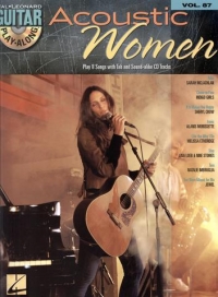 Guitar Play Along 87 Acoustic Women Book & Cd Sheet Music Songbook