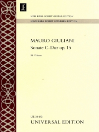 Giuliani Sonata C Op15 Guitar New Karl Scheit Ed Sheet Music Songbook