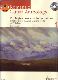 Romantic Guitar Anthology 4 Book & Cd Sheet Music Songbook