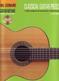 Classical Guitar Pieces Hal Leonard Book & Cd Sheet Music Songbook