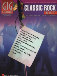 Gig Guide Classic Rock Set Book & Cd Sheet Music Songbook