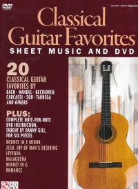Classical Guitar Favorites Gill Book & Dvd Sheet Music Songbook