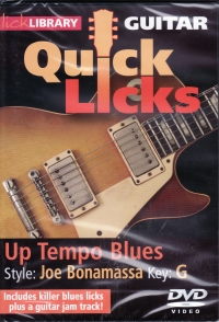 Quick Licks Joe Bonamassa Up Tempo Blues Dvd Sheet Music Songbook