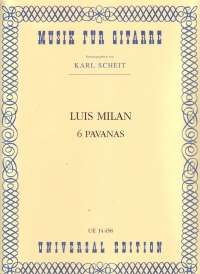 Milan 6 Pavanas     Guitar Sheet Music Songbook