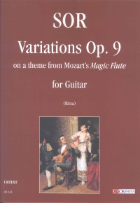 Sor Variations Op9 On A Theme Of Mozart Guitar Sheet Music Songbook