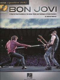 Bon Jovi Guitar Signature Licks Tab Book & Cd Sheet Music Songbook