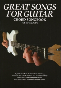 Great Songs For Guitar Chord Songbook Black Book Sheet Music Songbook