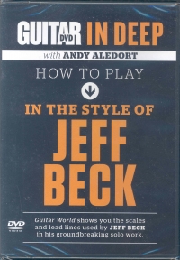 Guitar In Deep How To Play Like Jeff Beck Dvd Sheet Music Songbook