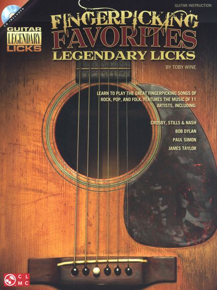 Fingerpicking Favorites Legendary Licks Tab + Cd Sheet Music Songbook