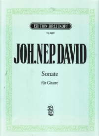 David Sonata Wk 31 No 5 Karl Scheit Guitar Sheet Music Songbook