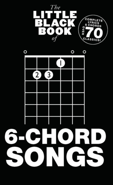 Little Black Book Of 6 Chord Songs Guitar Sheet Music Songbook