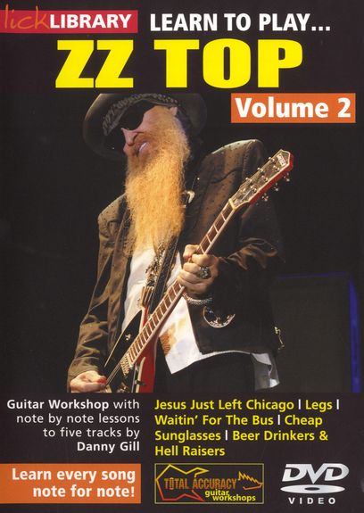 Zz Top Learn To Play Vol 2 Lick Library Dvd Sheet Music Songbook