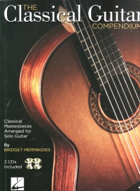 Classical Guitar Compendium Book & Cds Sheet Music Songbook