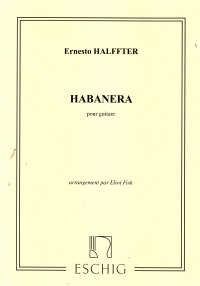 Halffter Habanera Guitar (arr. Fisk) Sheet Music Songbook