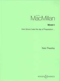 Macmillan Motet I Solo Theorbo Sheet Music Songbook
