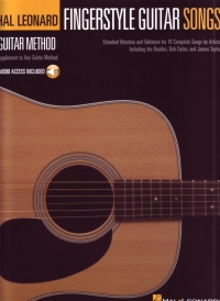 Fingerstyle Guitar Songs Hal Leonard Guitar+online Sheet Music Songbook
