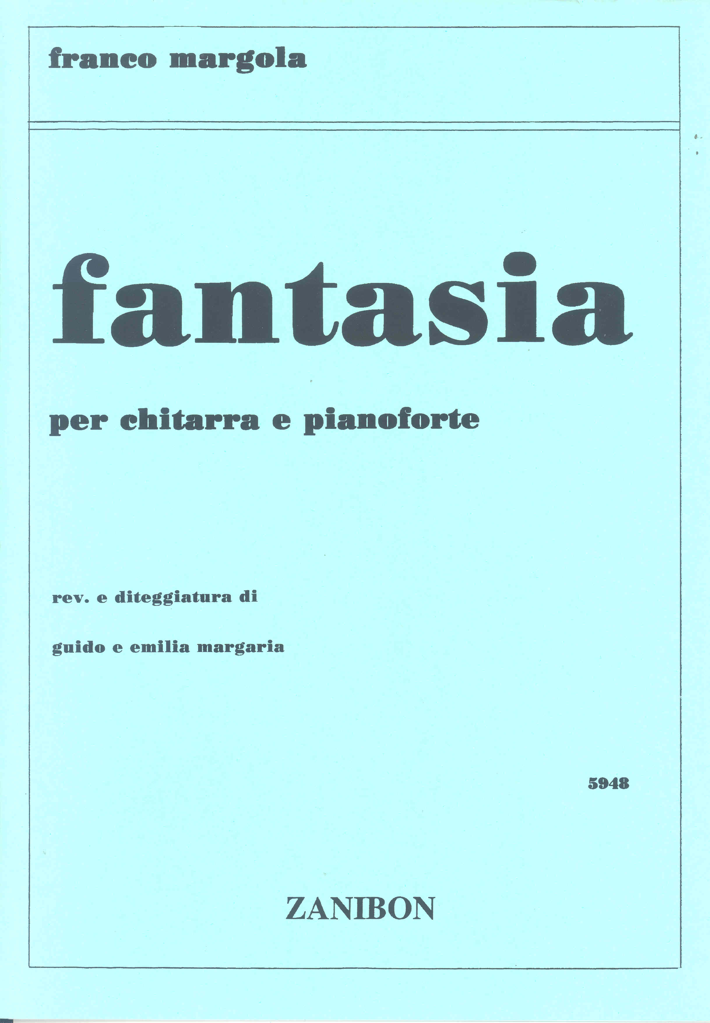 Margola Fantasia Guitar Sheet Music Songbook