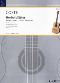 Coste Herbstblatter Op41 Guitar Sheet Music Songbook
