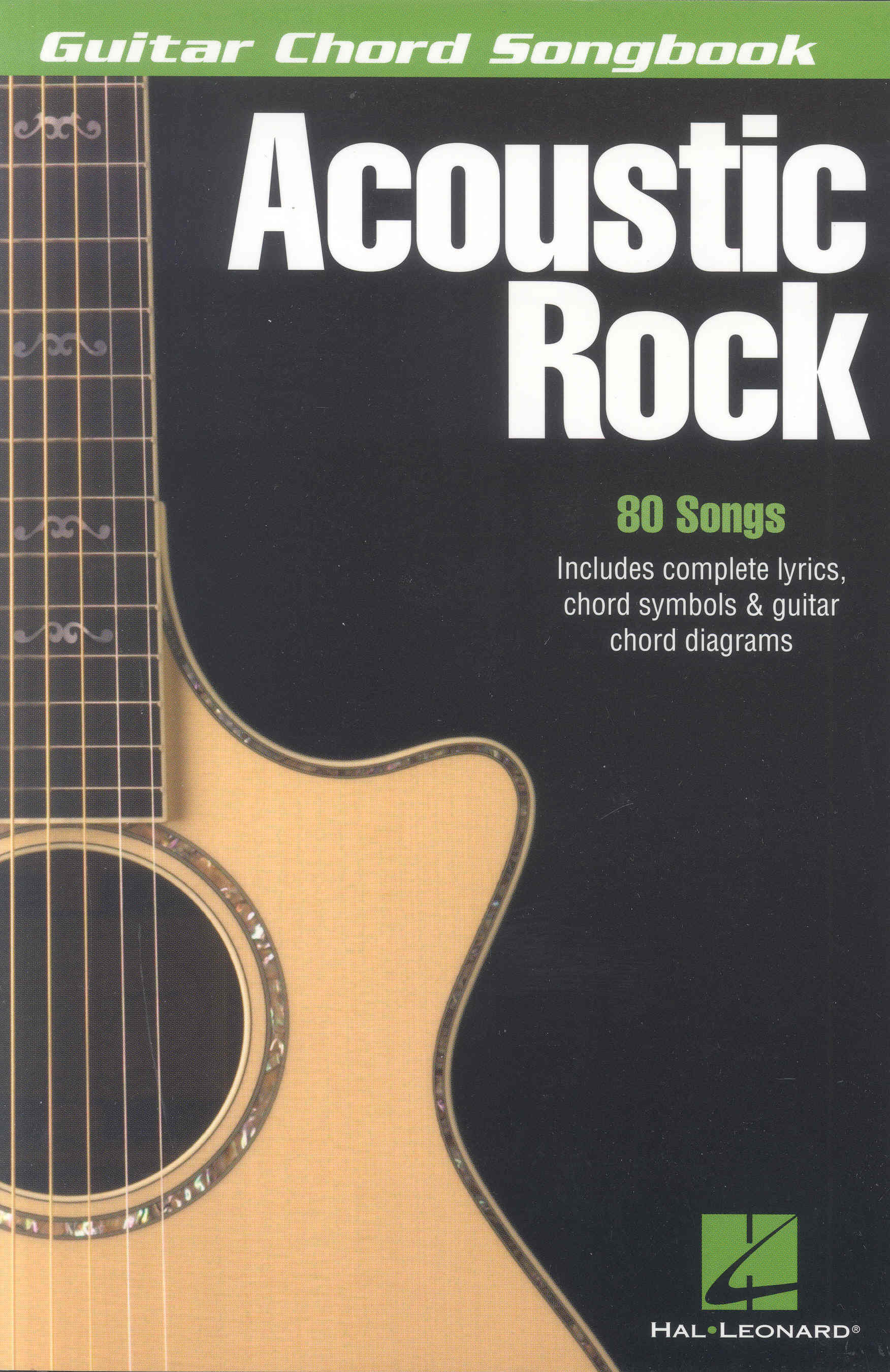 Guitar Chord Songbook Acoustic Rock Sheet Music Songbook