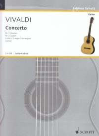 Vivaldi Concerto G Rv532 3 Guitars Score & Parts Sheet Music Songbook