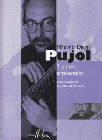 Pujol 5 Piezas Artesanales 4 Guitars Sheet Music Songbook