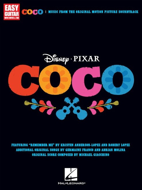 Coco Disney Pixar Easy Guitar Sheet Music Songbook