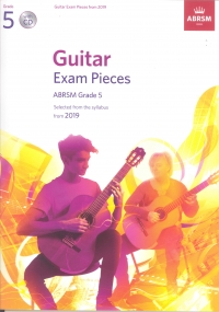 Guitar Exam Pieces From 2019 Grade 5 + Cd Abrsm Sheet Music Songbook