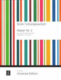 Shostakovich Waltz No 2 Demarez 4 Guitars Sheet Music Songbook