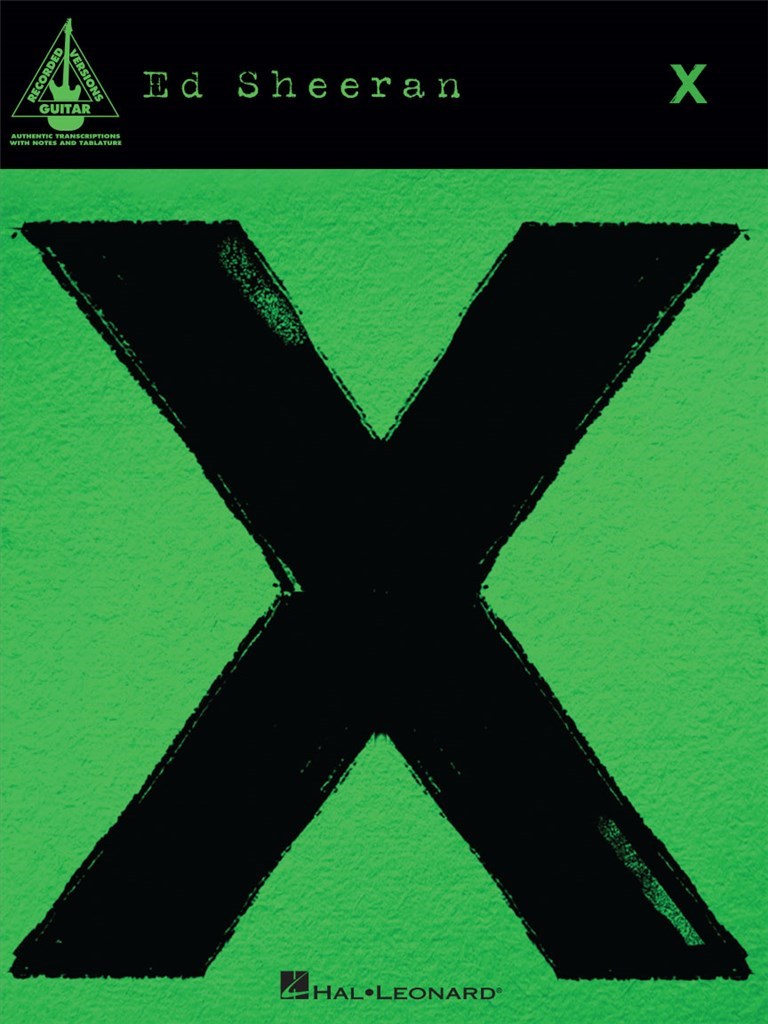 Ed Sheeran X Guitar Recorded Versions Sheet Music Songbook