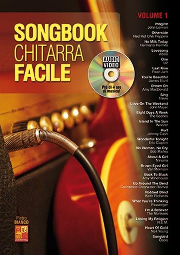 Songbook Chitarra Facile Volume 1 Book & Dvd Sheet Music Songbook