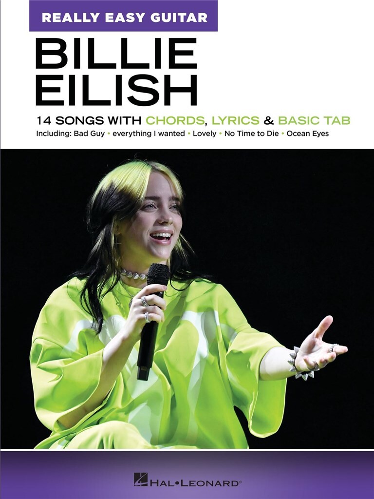 Really Easy Guitar Billie Eilish Chords & Tab Sheet Music Songbook