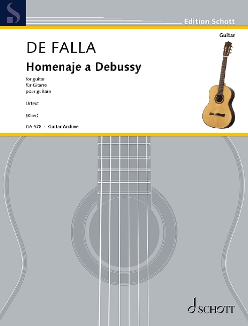 De Falla Homenaje A Debussy Guitar Sheet Music Songbook