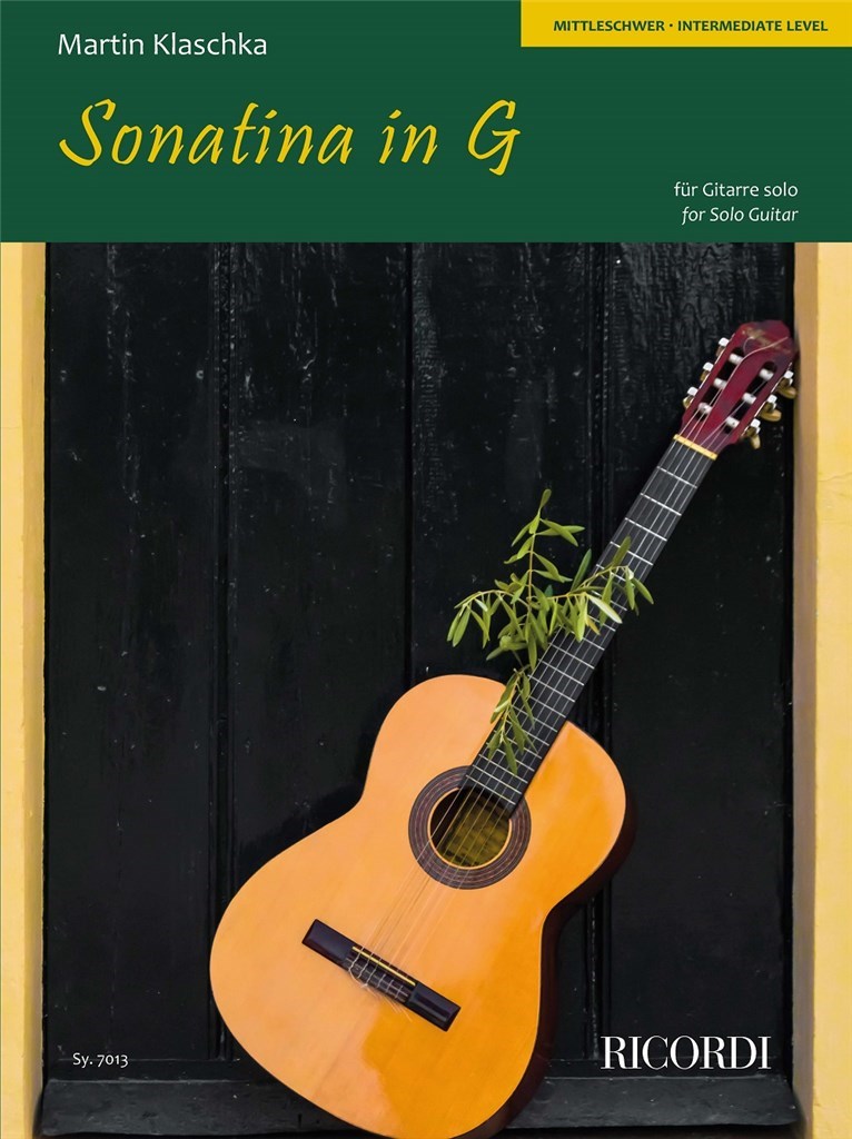 Klaschka Sonatina In G Fur Gitarre Sheet Music Songbook