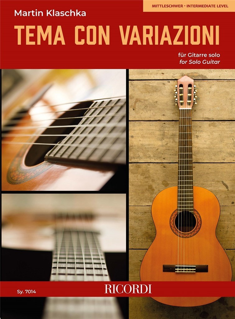 Klaschka Tema Con Variazioni Fur Gitarre Solo Sheet Music Songbook