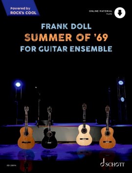 Summer Of 69 Doll Guitar Quartet Sheet Music Songbook