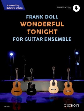 Wonderful Tonight Doll Guitar Quartet Sheet Music Songbook