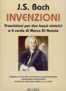 Bach Inventions 2 (4 Or 6 String) Basses + Cd Sheet Music Songbook