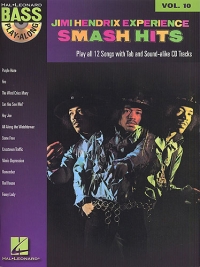 Bass Play Along 10 Jimi Hendrix Smash Hits Book/cd Sheet Music Songbook