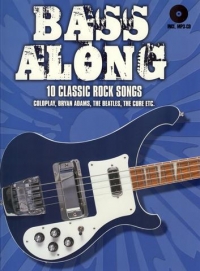 Bass Along 10 Classic Rock Songs Eng/ger Book/cd Sheet Music Songbook