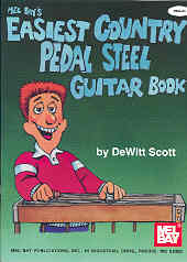 Mel Bay Easiest Country Pedal Steel Guitar Bk Tab Sheet Music Songbook