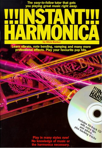 Instant Harmonica Barker Book & Cd Sheet Music Songbook
