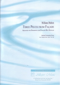 Walton Three Pieces From Facade Harmonica & Piano Sheet Music Songbook
