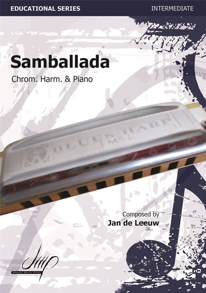 De Leeuw Samballada Chrom Harmonica & Piano Sheet Music Songbook