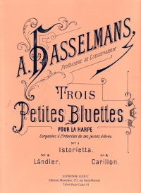 Hasselmans 3 Petites Bluettes Harp Sheet Music Songbook