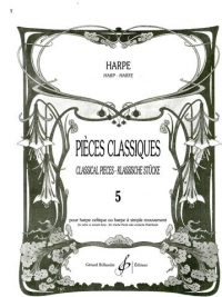 Pieces Classiques Book 5 Harp Arranged Bouchaud Sheet Music Songbook