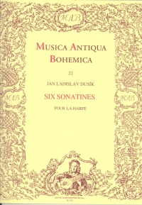 Dusik Sonatinas (6) Harp Solo Sheet Music Songbook